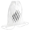 Backpack pouch GYMBAG white (28x40cm)