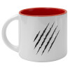 Κούπα κεραμική 400ml Λευκή/Κόκκινη