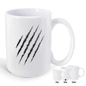 Claw scratch, Κούπα Mega, κεραμική, 450ml