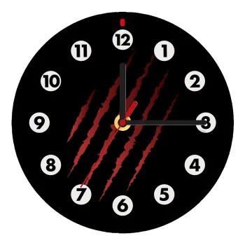 Claw scratch, Ρολόι τοίχου ξύλινο (20cm)