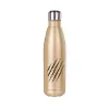 Glitter gold stainless steel thermos bottle, double-walled, 500ml
