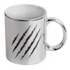 Mug ceramic, silver mirror, 330ml