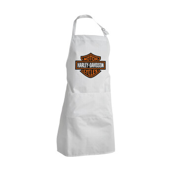 Motor Harley Davidson, Adult Chef Apron (with sliders and 2 pockets)