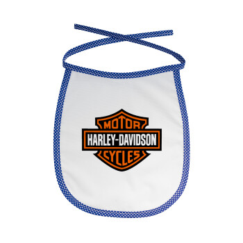 Motor Harley Davidson, Σαλιάρα μωρού αλέκιαστη με κορδόνι Μπλε