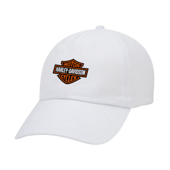 Motor Harley Davidson, Καπέλο Baseball Λευκό (5-φύλλο, unisex)