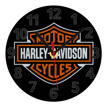 Motor Harley Davidson, Ρολόι τοίχου γυάλινο (20cm)