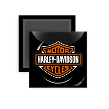 Motor Harley Davidson, Μαγνητάκι ψυγείου τετράγωνο διάστασης 5x5cm