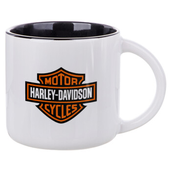 Motor Harley Davidson, Κούπα κεραμική 400ml Λευκή/Μαύρη