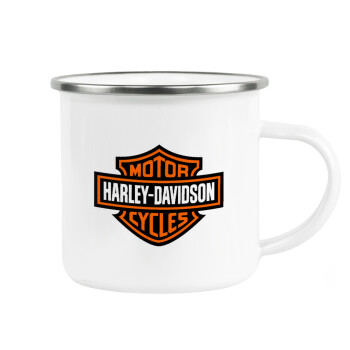 Motor Harley Davidson, Κούπα Μεταλλική εμαγιέ λευκη 360ml