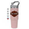 Pink color, 890ml (30oz) stainless Steel Tumbler with Handle