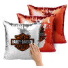 Μαξιλάρι καναπέ Μαγικό Κόκκινο με πούλιες 40x40cm περιέχεται το γέμισμα