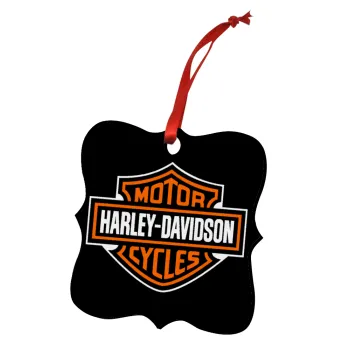 Motor Harley Davidson, Στολίδι Χριστουγεννιάτικο στολίδι polygon ξύλινο 7.5cm