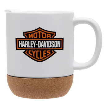 Motor Harley Davidson, Ceramic coffee mug Cork (MAT), 330ml