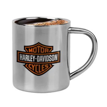 Motor Harley Davidson, Double-wall metal cup for espresso (220ml)