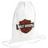 Backpack pouch GYMBAG white (28x40cm)