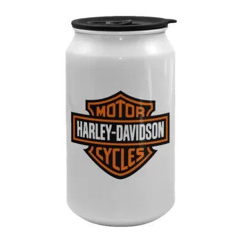 Motor Harley Davidson, Κούπα ταξιδιού μεταλλική με καπάκι (tin-can) 500ml