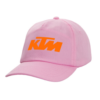 KTM, Καπέλο Baseball, 100% Βαμβακερό, Low profile, ΡΟΖ