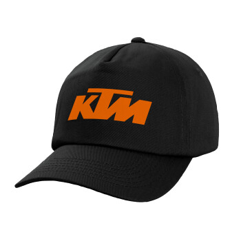 KTM, Καπέλο παιδικό Baseball, 100% Βαμβακερό, Low profile, Μαύρο