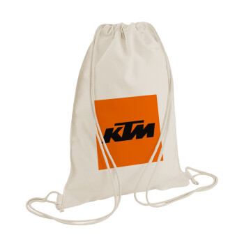 KTM, Τσάντα πλάτης πουγκί GYMBAG natural (28x40cm)
