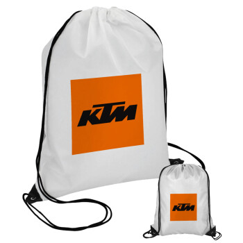KTM, Τσάντα πουγκί με μαύρα κορδόνια (1 τεμάχιο)