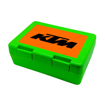 KTM, Children's cookie container GREEN 185x128x65mm (BPA free plastic)