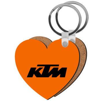 KTM, Μπρελόκ Ξύλινο καρδιά MDF