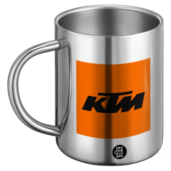 KTM, Ανοξείδωτη Μεταλλική Κούπα 450ml - Διπλού Τοιχώματος