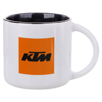 KTM, Κούπα κεραμική 400ml Λευκή/Μαύρη