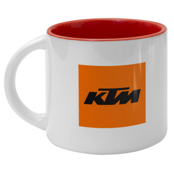 KTM, Κούπα κεραμική 400ml Λευκή/Κόκκινη