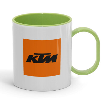 KTM, Κούπα (πλαστική) (BPA-FREE) Polymer Πράσινη για παιδιά, 330ml