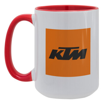 KTM, Κούπα Mega 15oz, κεραμική Κόκκινη, 450ml