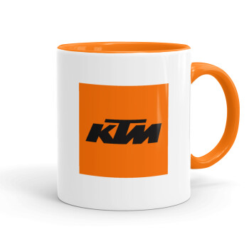 KTM, Mug colored orange, ceramic, 330ml