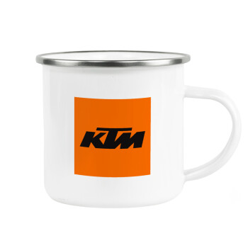 KTM, Κούπα Μεταλλική εμαγιέ λευκη 360ml