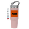 Pink color, 890ml (30oz) stainless Steel Tumbler with Handle