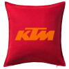 Sofa cushion RED 50x50cm includes filling