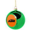Green Christmas tree ornament ball 8cm