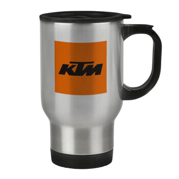 KTM, Stainless steel travel mug with lid, double wall 450ml