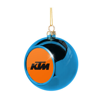 KTM, Blue Christmas tree ball ornament 8cm