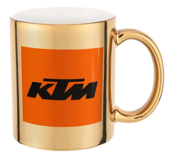 KTM — Mug ceramic, gold mirror, 330ml