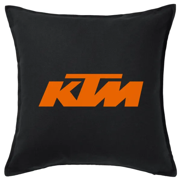 KTM — Μαξιλάρι καναπέ Μαύρο 100% βαμβάκι, περιέχεται το γέμισμα (50x50cm)
