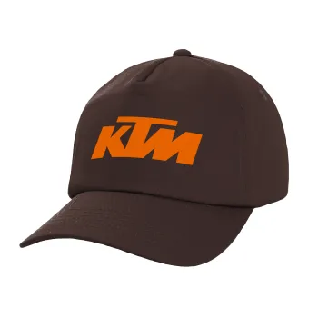 KTM, Καπέλο Ενηλίκων Baseball, 100% Βαμβακερό, Chocolate, Καφέ (ΒΑΜΒΑΚΕΡΟ, ΕΝΗΛΙΚΩΝ, UNISEX, ONE SIZE)