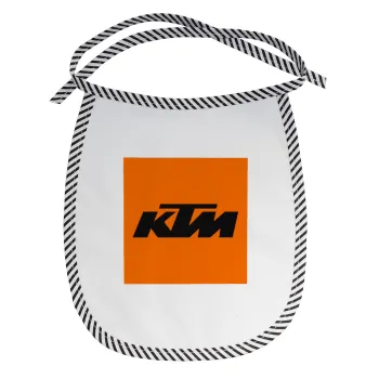 KTM, Σαλιάρα μωρού αλέκιαστη με κορδόνι Μαύρη