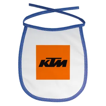 KTM, Σαλιάρα μωρού αλέκιαστη με κορδόνι Μπλε