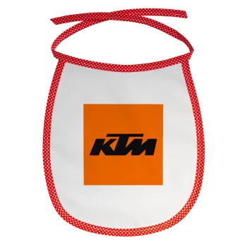 KTM, Σαλιάρα μωρού αλέκιαστη με κορδόνι Κόκκινη