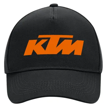 KTM, Adult Ultimate Hat BLACK, (100% COTTON DRILL, ADULT, UNISEX, ONE SIZE)