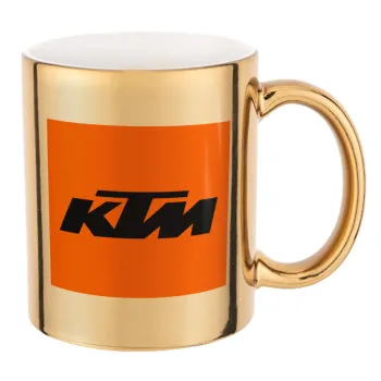 KTM, Mug ceramic, gold mirror, 330ml