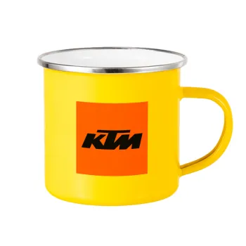 KTM, Yellow Enamel Metallic Cup 360ml