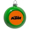 Green Christmas tree ornament bauble 8cm