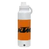 1L Stainless Steel Thermal Bottle with Phone Holder & Double Wall Insulation