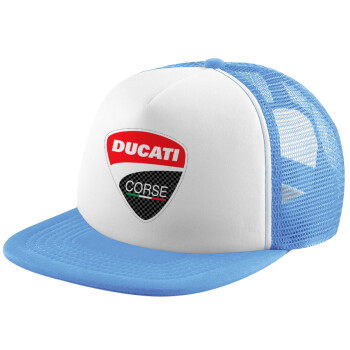 Ducati, Καπέλο Soft Trucker με Δίχτυ Γαλάζιο/Λευκό